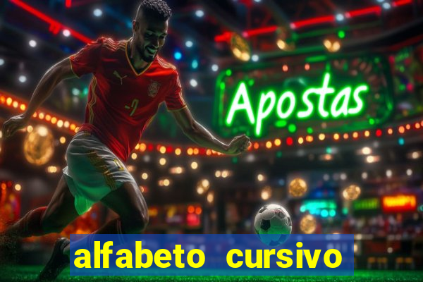 alfabeto cursivo para treinar caligrafia